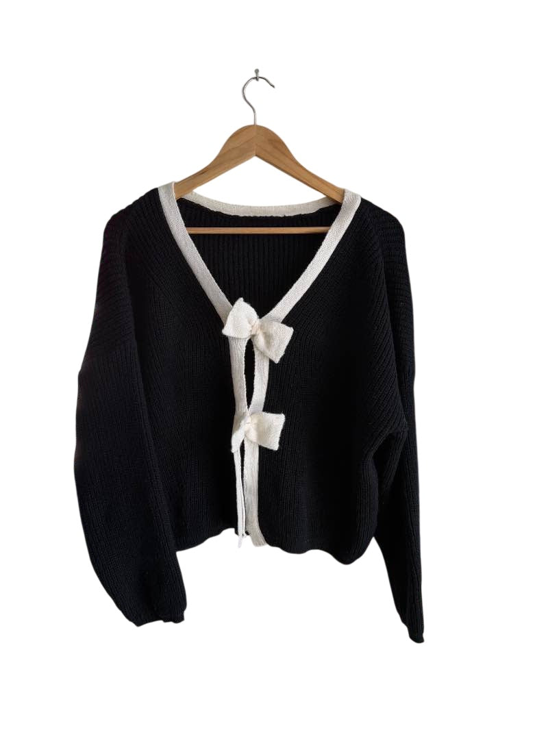 Bow Tie Cardigan Sweaters