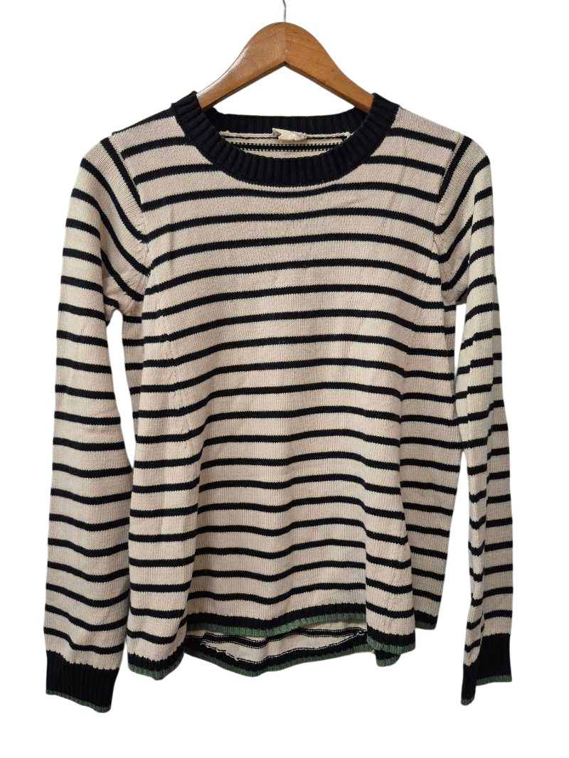 Hem & Thread Striped Sweater Long Sleeves