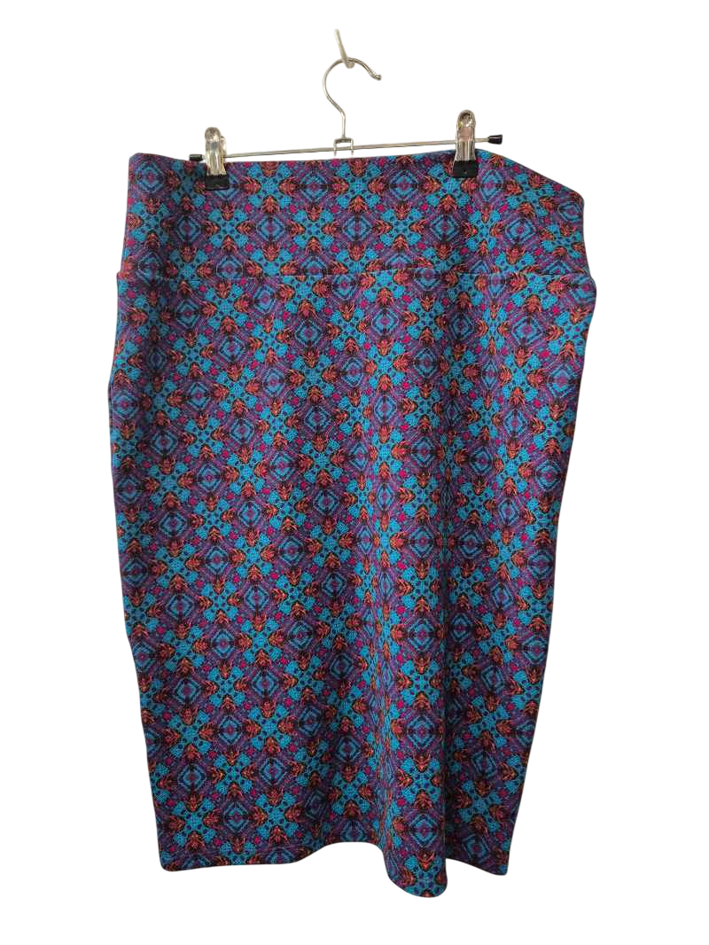 Lula Roe Patterned Pencil Skirt
