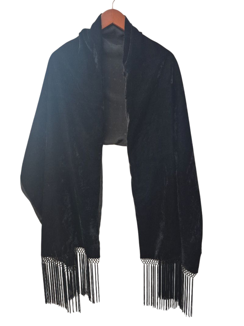 Vintage Fringed Scarf Vintage