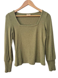 A.n.a Square Neck Long Sleeves