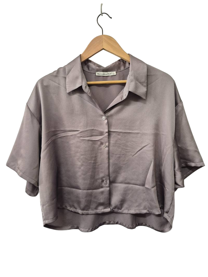 Abercombie & Fitch Button-Up Blouse Short Sleeves