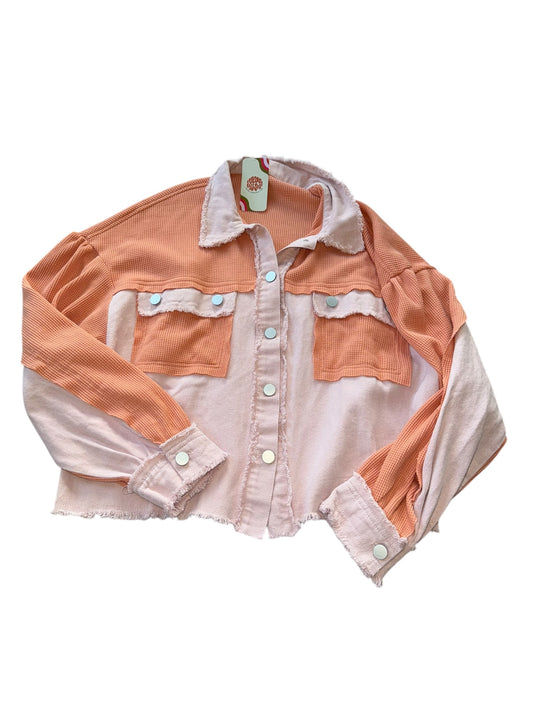 Pink/Orange  Shacket, L