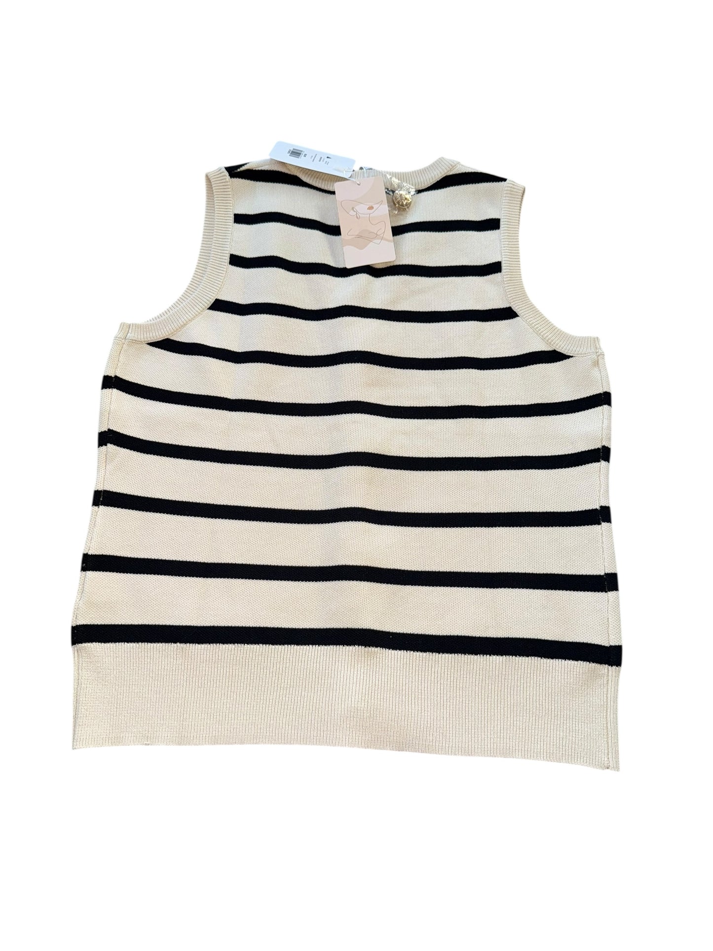 Tan Fashion Sweater Vest, M