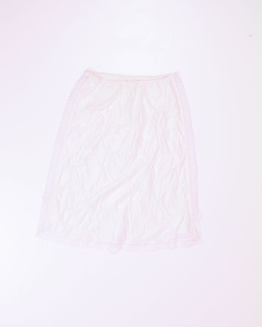 White  Slip Skirt, M