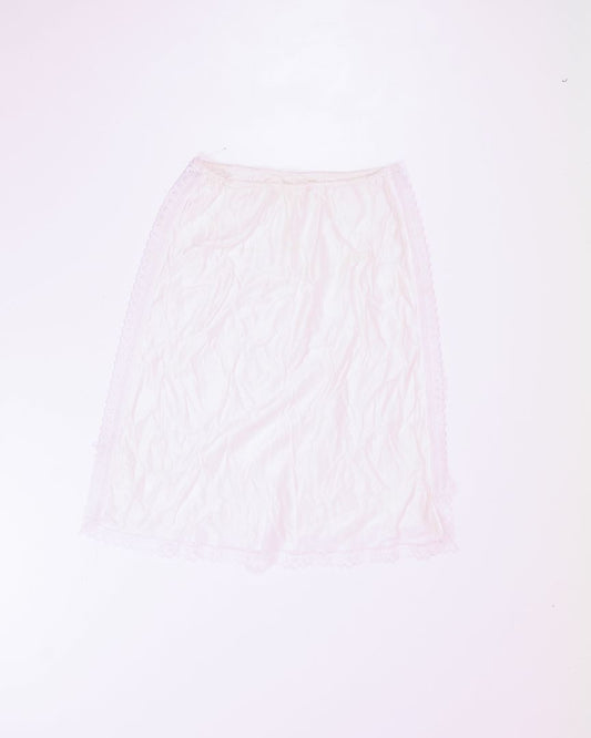 White  Slip Skirt, M