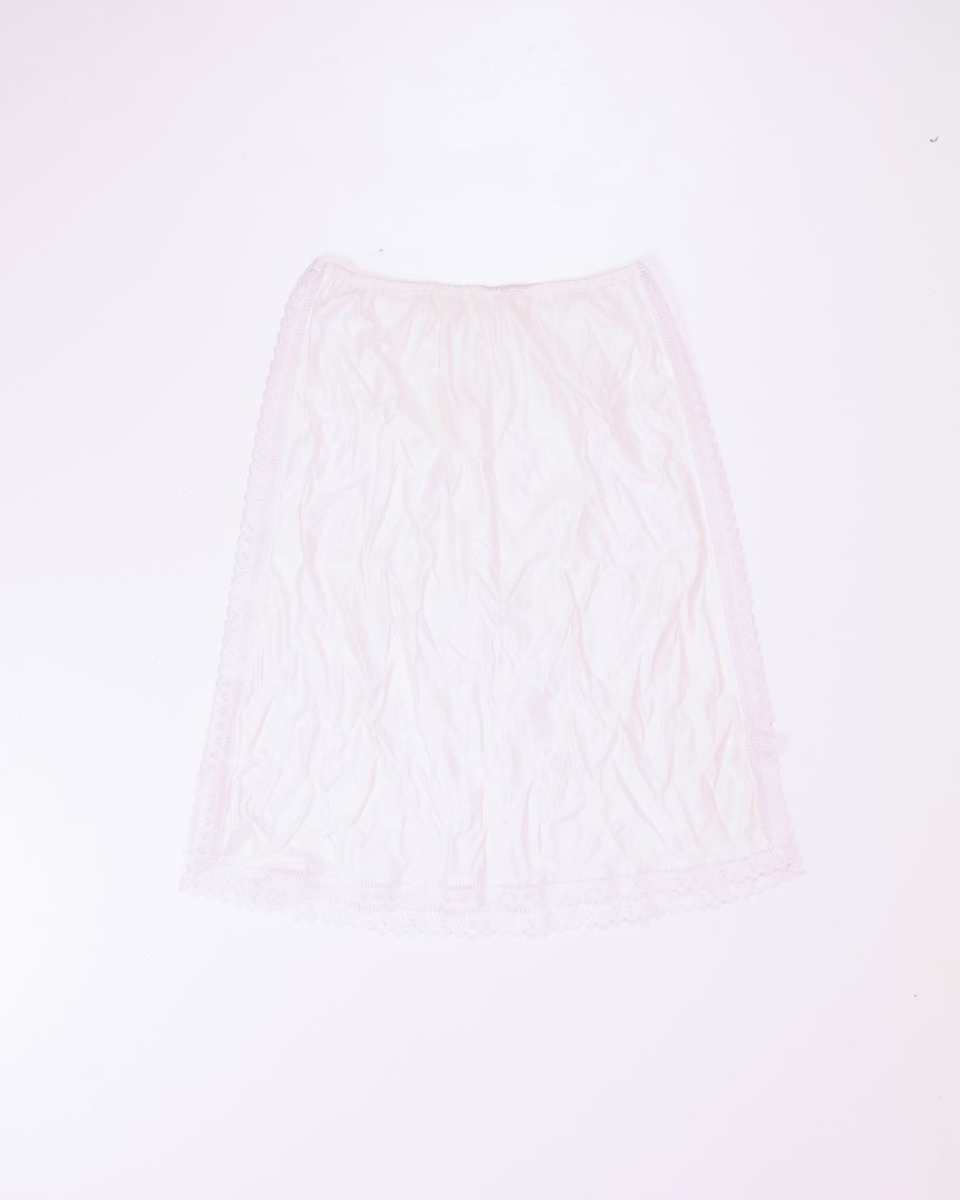 White  Slip Skirt, M