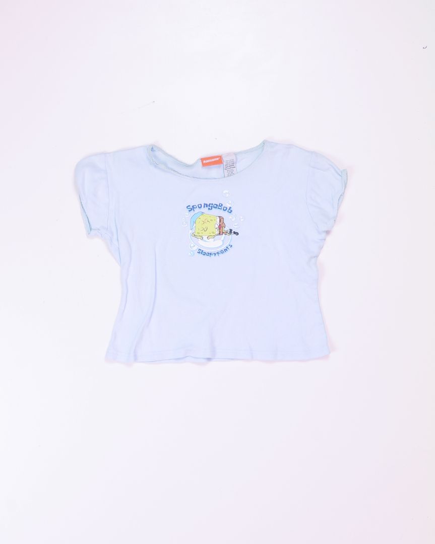 Blue Nickelodeon Y2K Spongebob Graphic Tee, M