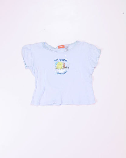 Blue Nickelodeon Y2K Spongebob Graphic Tee, M