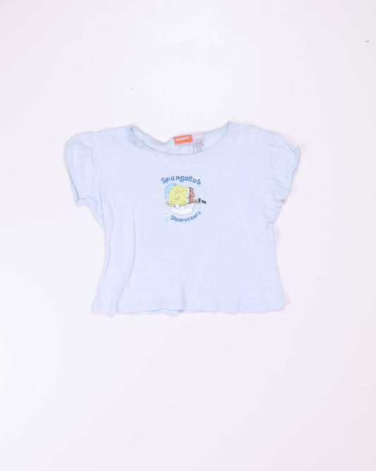 Blue Nickelodeon Y2K Spongebob Graphic Tee, M