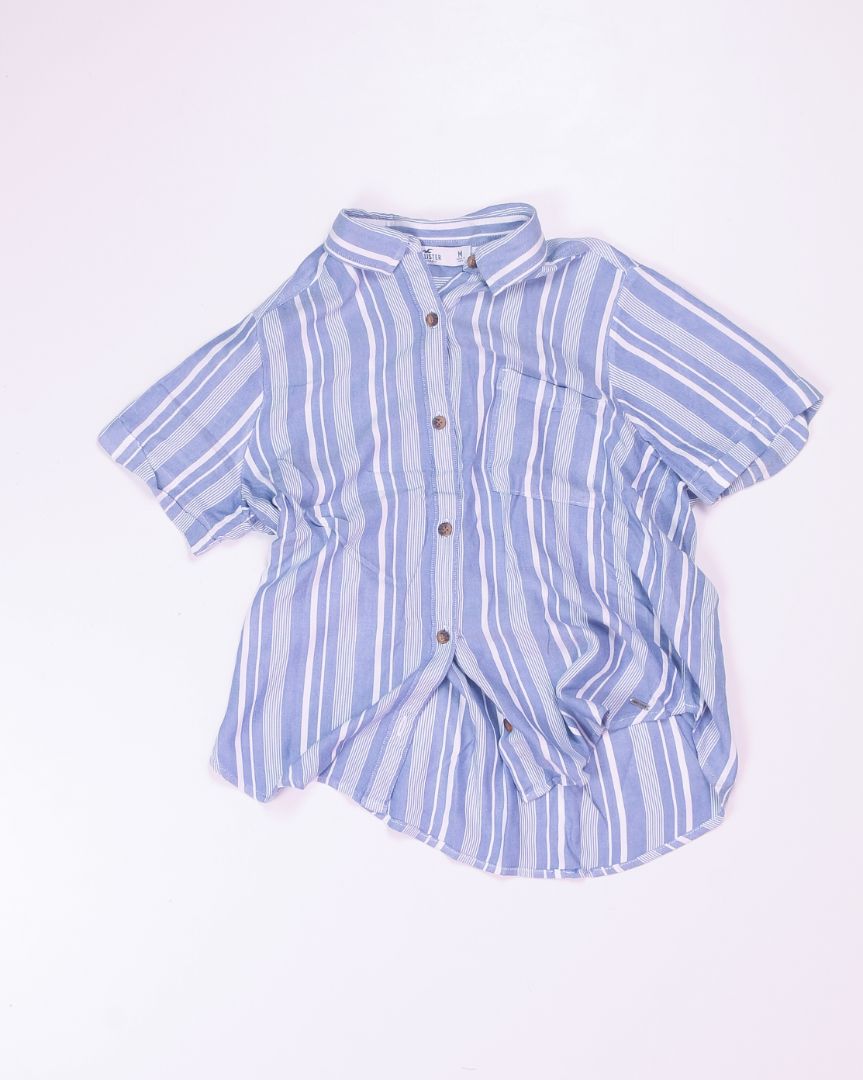 Blue Hollister Button Down, M