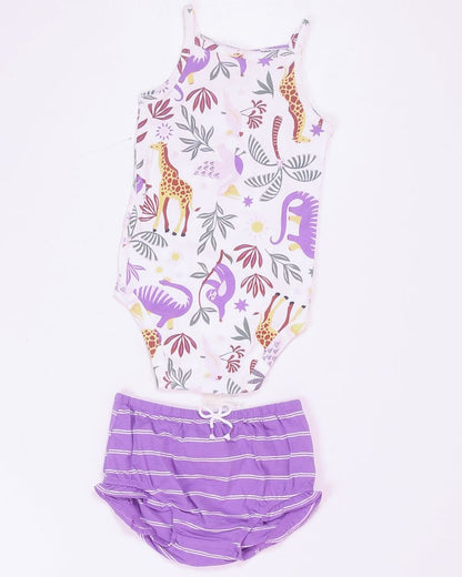 White/Purple Carter's Set, 24M