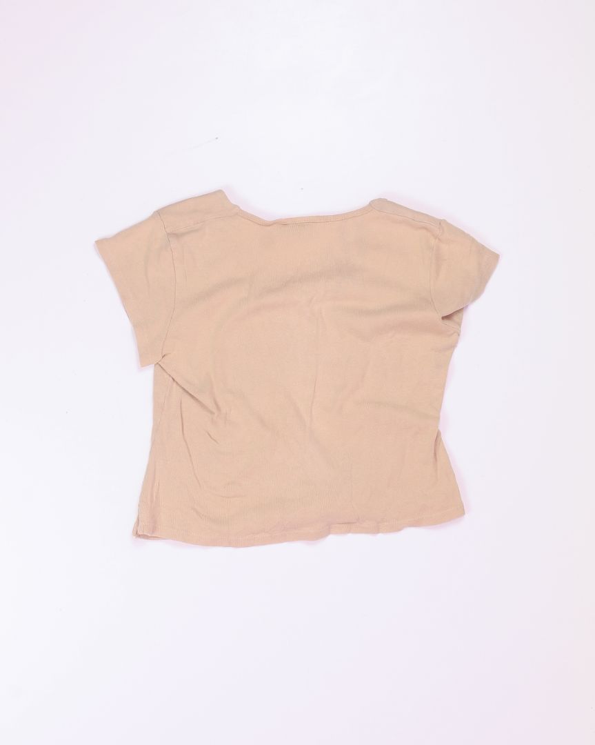 Tan Xhilaration Y2K Tee, L