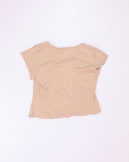 Tan Xhilaration Y2K Tee, L