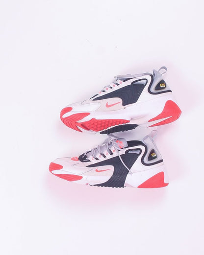 White/Pink Nike Zoom 2K Sneakers, 8 Men's