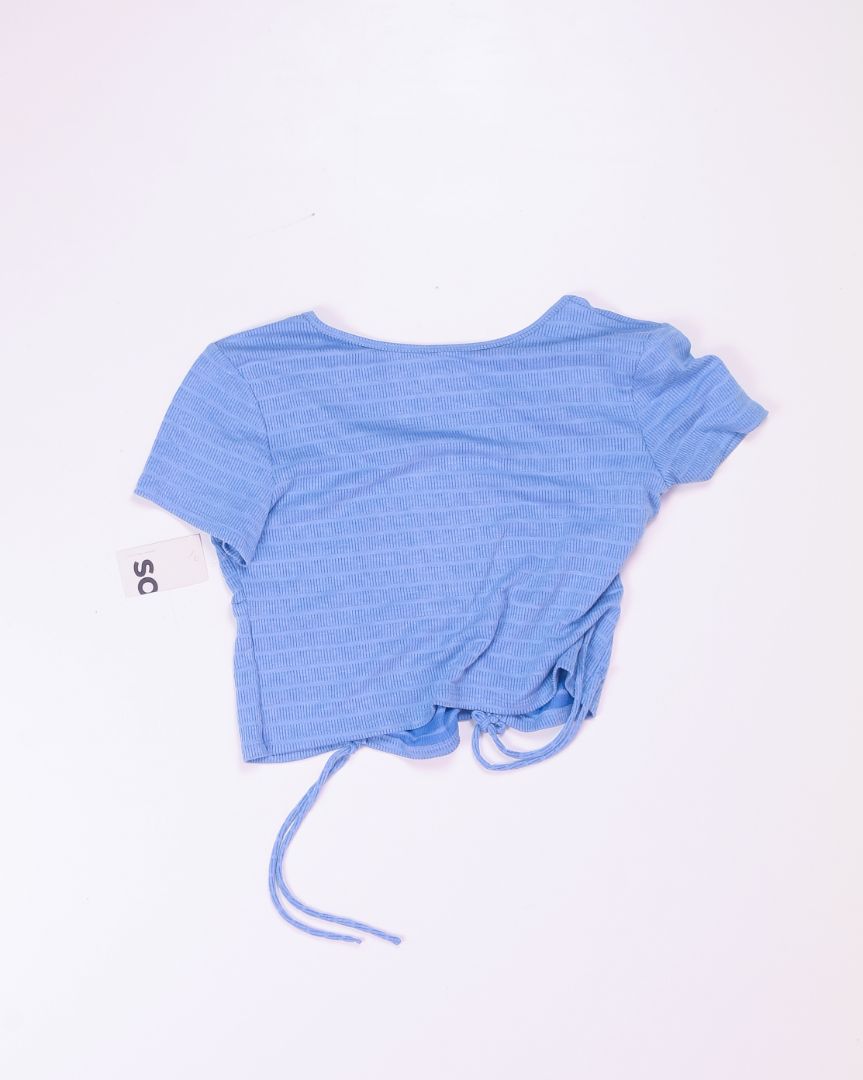 Blue SO Cropped Tee, XL