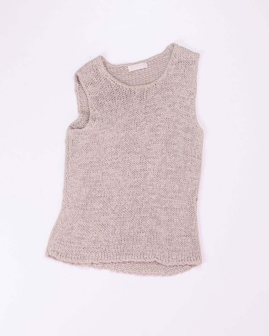 Tan Christina Knit Tank, M/L