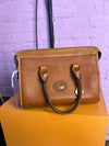 Dooney & Bourke Pebble British Tan Vachetta Leather Satchel Bag