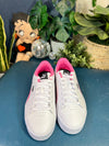 Neon Pink and White Puma Jada SC Sneakers, 8.5