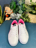 Neon Pink and White Puma Jada SC Sneakers, 8.5