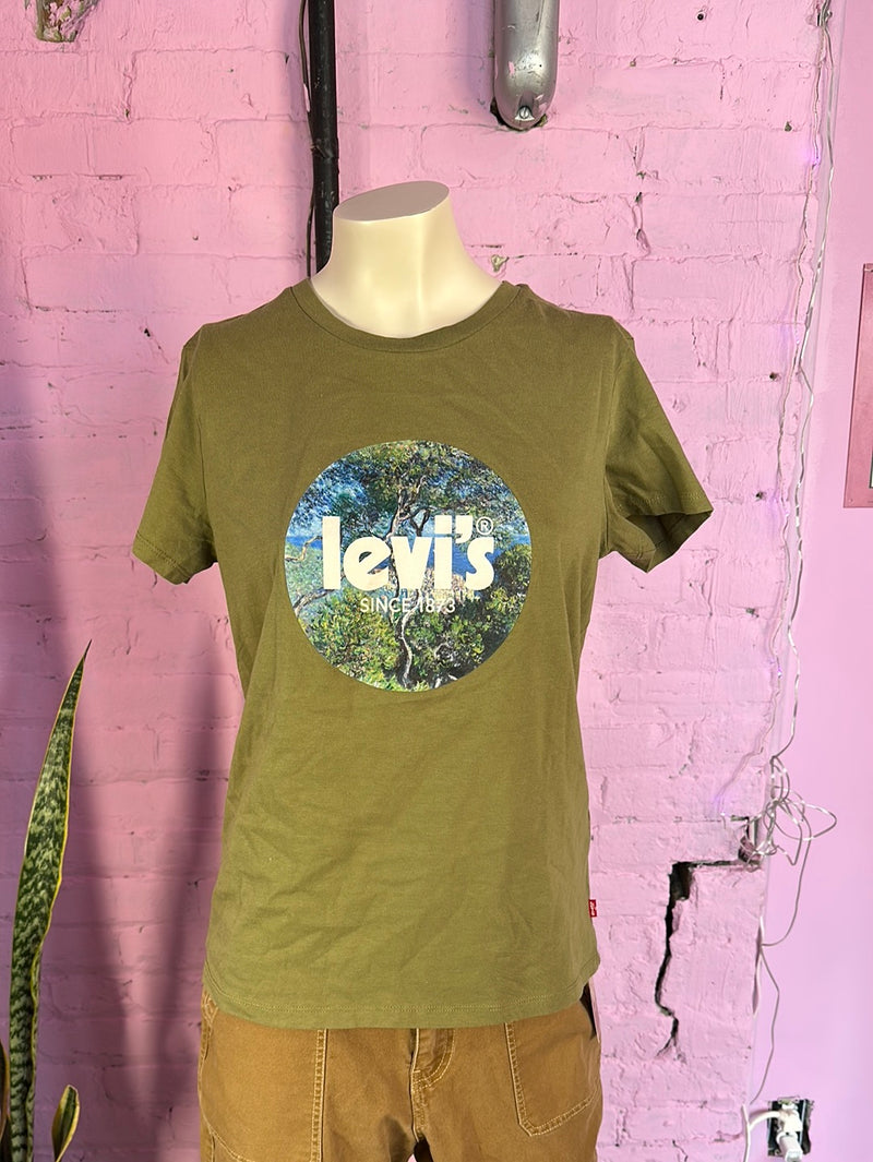 Green Levi's Graphic Tee, S
