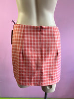 Pink Plaid Urban Outfitters Mini Skirt, S