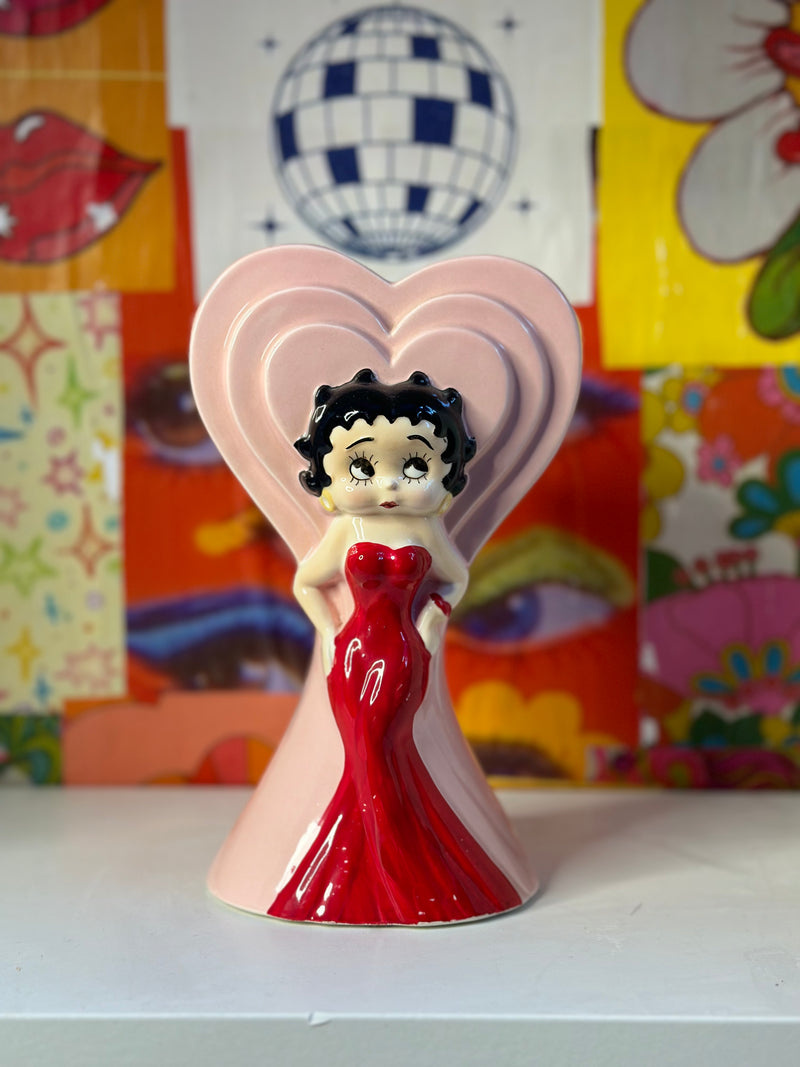 1985 Betty Boop Heart Vase