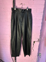 Black H&M Leather Pants, 8