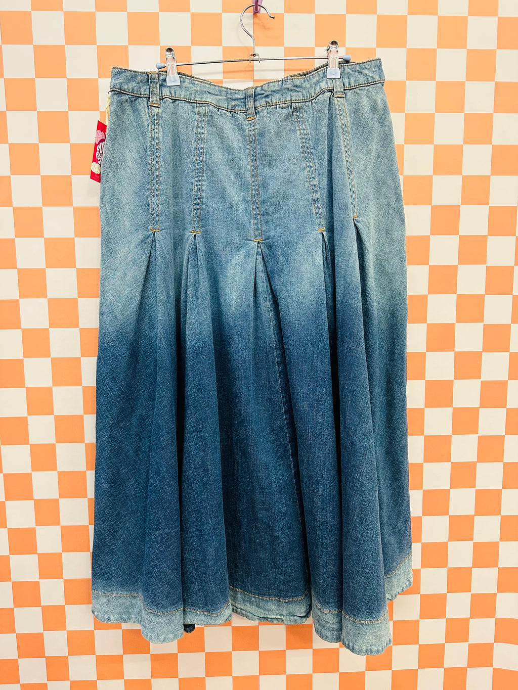 Ombre Soft Surroundings Maxi Denim Skirt, XL