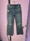 Lucky Brand Distressed Cropped Bootcut Jeans, 4