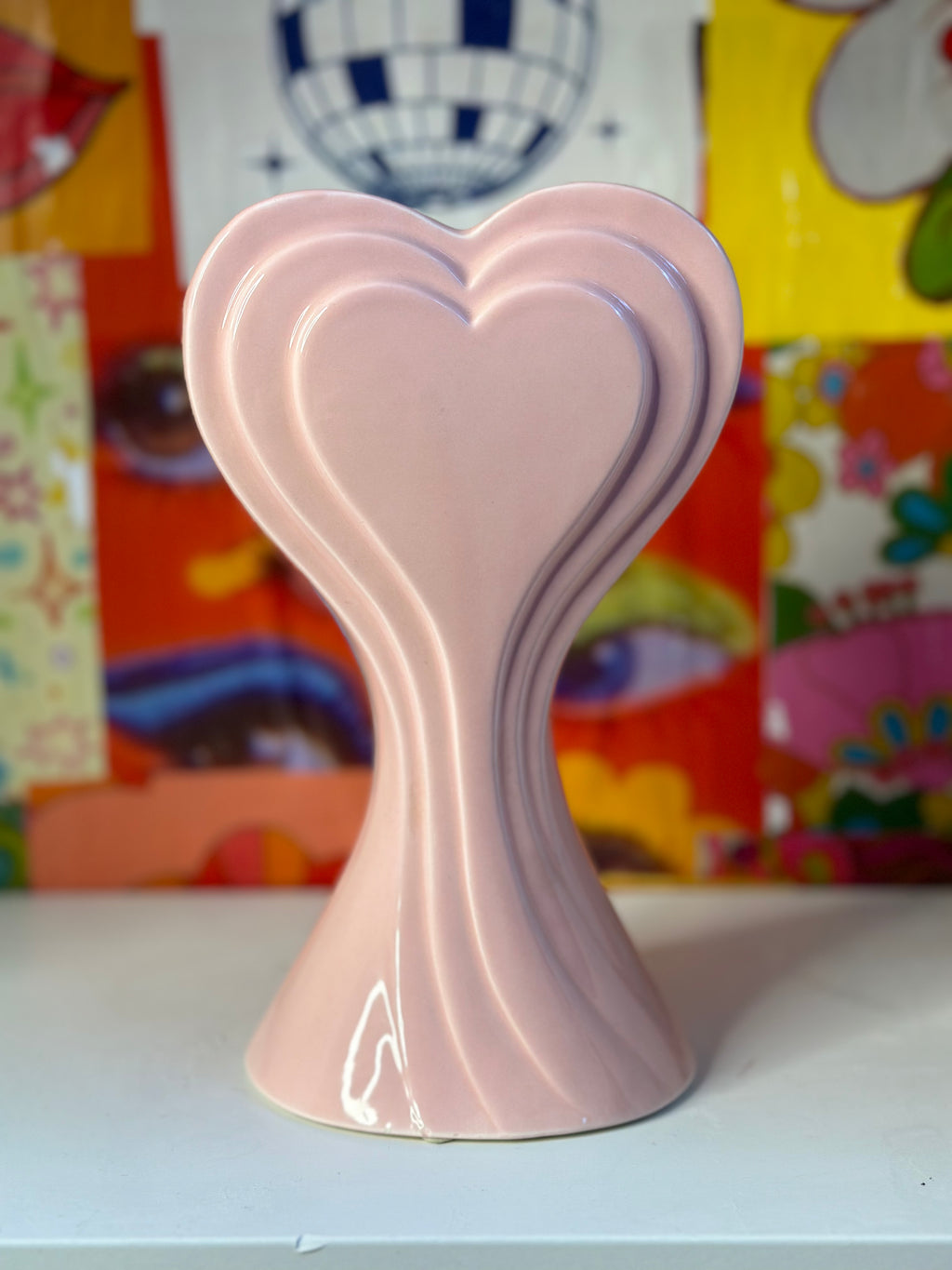 1985 Betty Boop Heart Vase