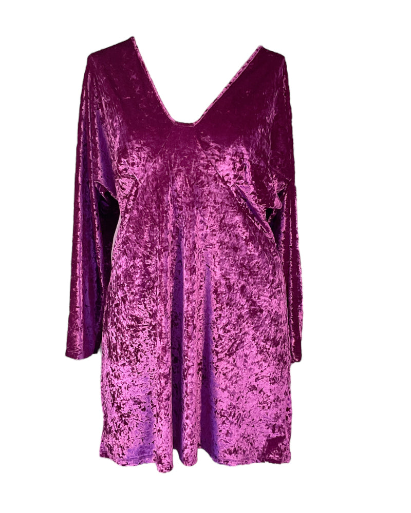 Purple ASOS Velvet Mini Dress, 16