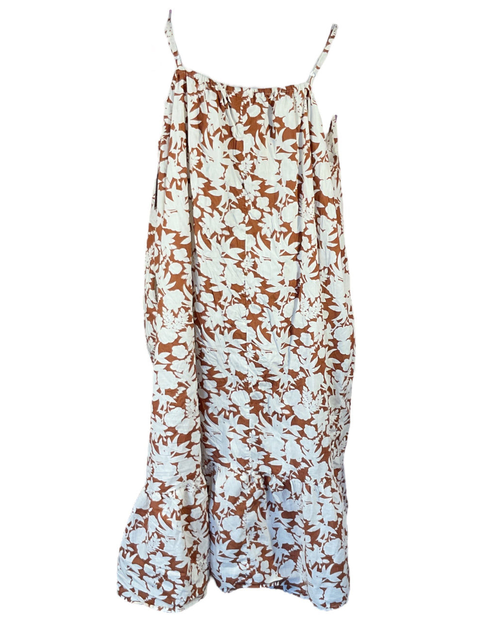 Brown Floral Universal Thread Maxi Dress, 3X