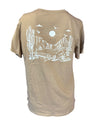 Tan French Pastry "California" Graphic Tee, M