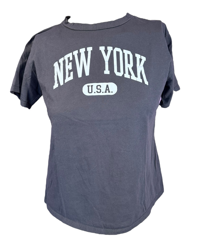 Gray French Pastry "New York" Tee, M