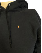 Black Hanes Embroidered Carrot Hoodie, S