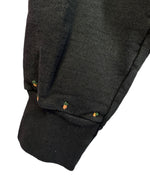 Black Hanes Embroidered Carrot Hoodie, S