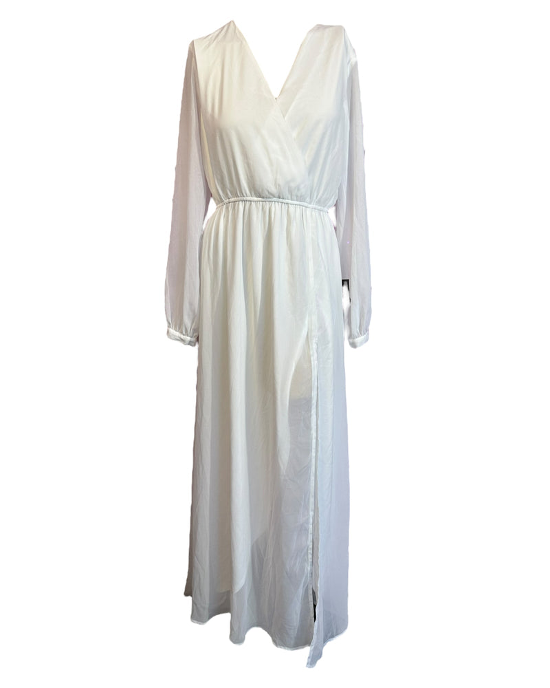 White Lulus Maxi Dress, M