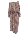 Brown Prologue Patterned Midi Dress, XS