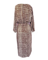 Brown Prologue Patterned Midi Dress, XS