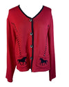 Red Horseshoe Back in the Saddle Sweater, L