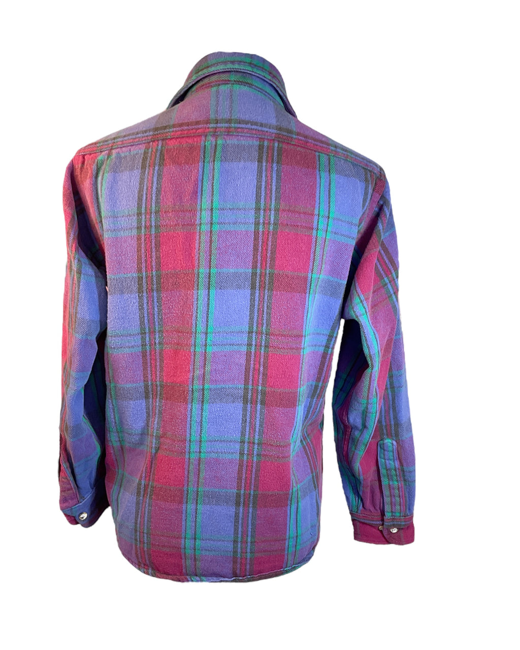 Purple Plaid Five Brother Flannel, M