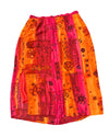 Pink/Orange Floral Bentley Maxi Skirt, 22