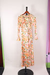 Orange Vanity Fair Robe Dress, S