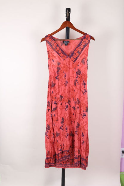 Red Angie Midi Dress, M