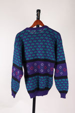 Green/Purple  Sweater, M