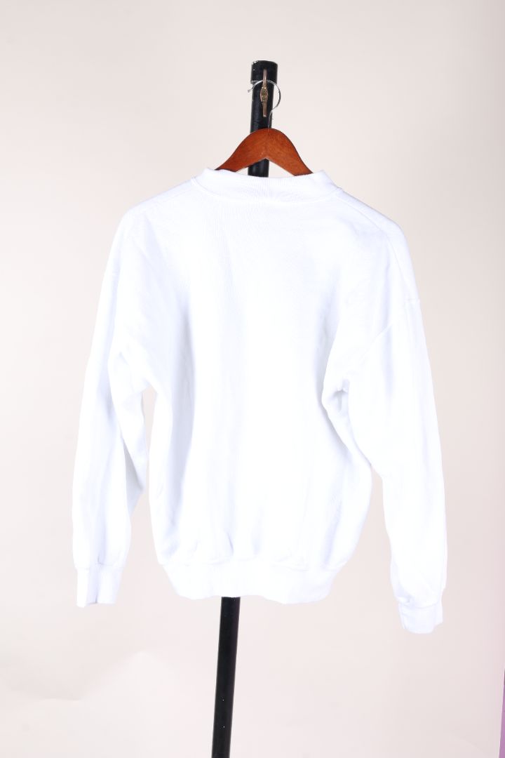 White Tultex Crewneck, L