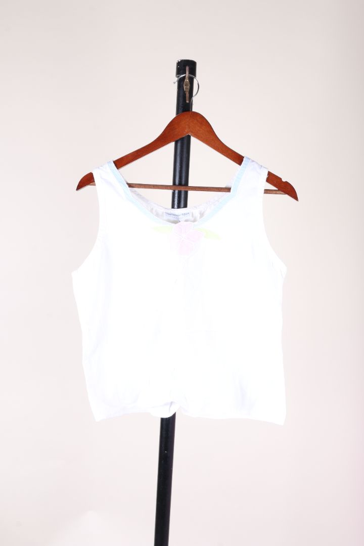 White Cinnamon-Stick Cropped Tank, 16