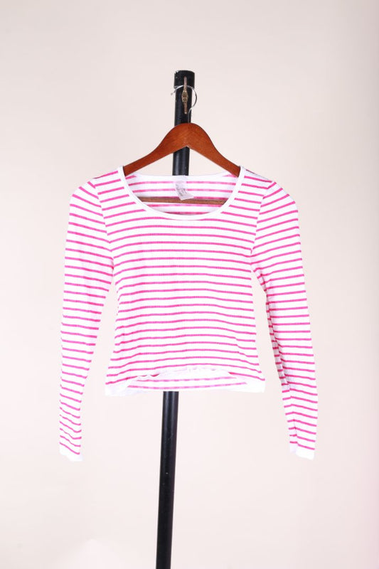 White/Pink One Step Up Long Sleeve, L/XL