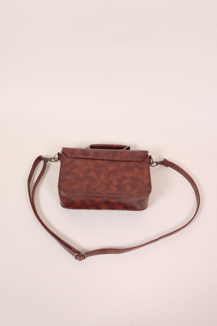 Brown Ecosusi Leather Crossbody